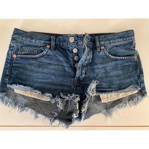 Free People denim shorts